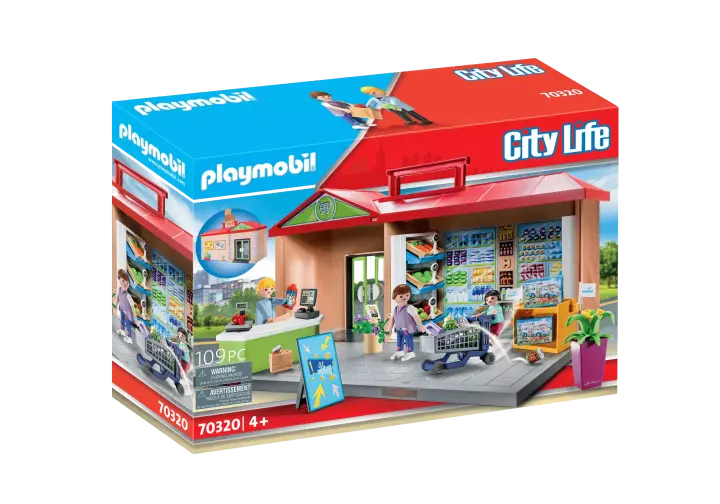 Playmobil 70320 - Épicerie transportable - BOX