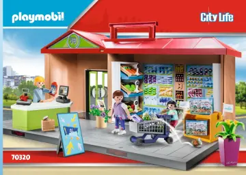 Building instructions Playmobil 70320 - Take Along Grocery Store (1)