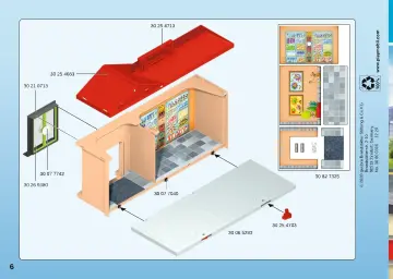 Manual de instruções Playmobil 70320 - Take Along Grocery Store (4)