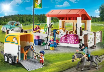 Playmobil 70325 - Ferme équestre avec remorque