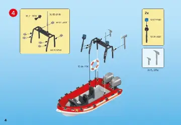 Οδηγίες συναρμολόγησης Playmobil 70335 - Πυροσβεστικό σκάφος και ελικόπτερο (4)