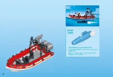 Οδηγίες συναρμολόγησης Playmobil 70335 - Πυροσβεστικό σκάφος και ελικόπτερο (6)