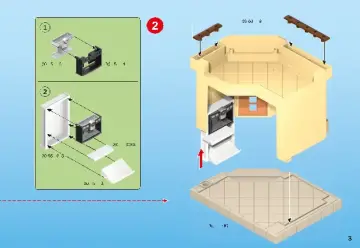 Istruzioni di montaggio Playmobil 70336 - Pizzeria con giardino (3)