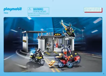 Bauanleitungen Playmobil 70338 - Große Mitnehm-SEK-Zentrale (1)