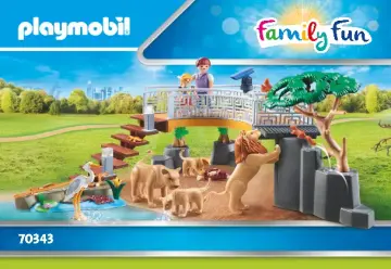 Οδηγίες συναρμολόγησης Playmobil 70343 - Οικογένεια λιονταριών (1)