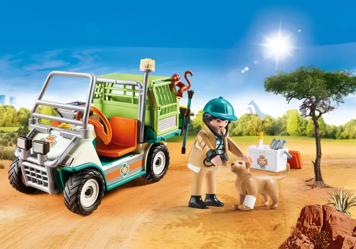 Playmobil 70346 - Κτηνίατρος με όχημα Ζωολογικού Κήπου