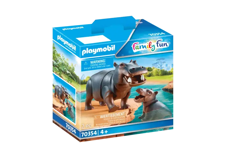 Playmobil 70354 - Ιπποπόταμος με το μικρό του - BOX