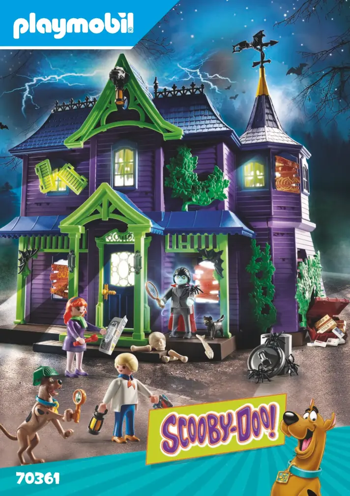 Bygganvisningar Playmobil 70361 - SCOOBY-DOO! Äventyr i spökhuset (1)