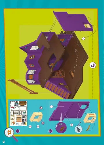 Istruzioni di montaggio Playmobil 70361 - SCOOBY-DOO! La Casa del Mistero (12)
