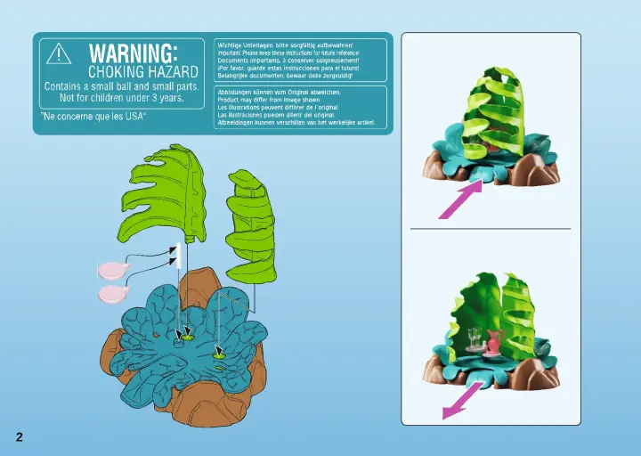 Οδηγίες συναρμολόγησης Playmobil 70368 - Γοργόνες στην υποβρύχια σάλα τους (2)