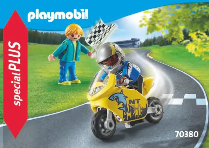 Instrukcje obsługi Playmobil 70380 - Chłopcy z motorem wyścigowym (1)