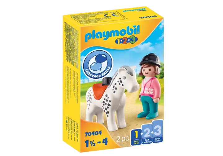 Playmobil 70404 - Cavaleira com Cavalo - BOX