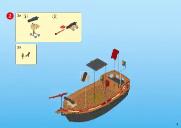 Manuales de instrucciones Playmobil 70411 - Barco Pirata Calavera (3)
