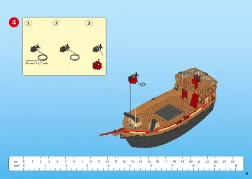 Manuales de instrucciones Playmobil 70411 - Barco Pirata Calavera (5)