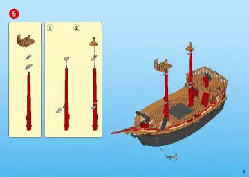 Manuales de instrucciones Playmobil 70411 - Barco Pirata Calavera (6)
