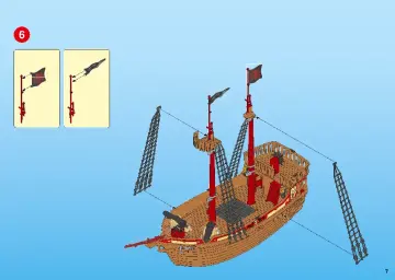 Manuales de instrucciones Playmobil 70411 - Barco Pirata Calavera (7)
