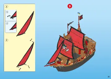 Manuales de instrucciones Playmobil 70411 - Barco Pirata Calavera (10)