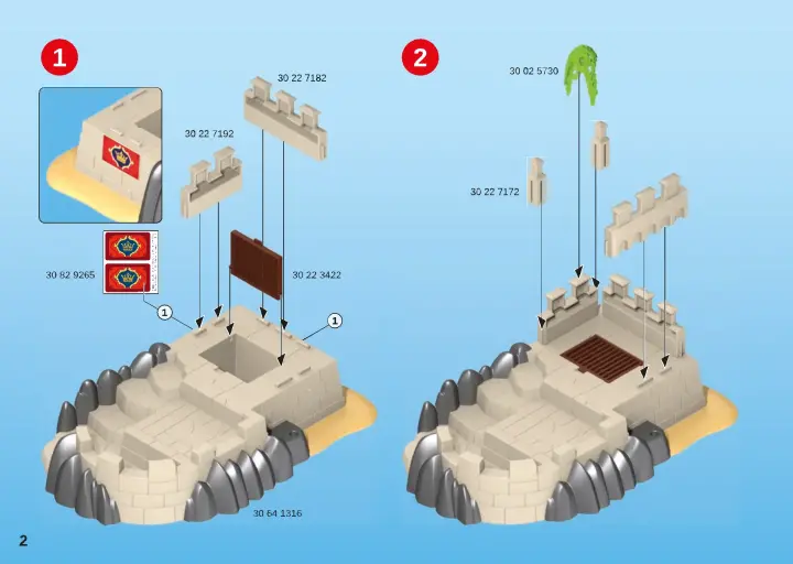 Building instructions Playmobil 70413 - Redcoat Bastion (2)