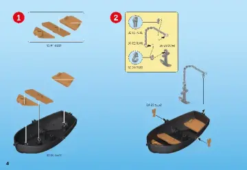 Istruzioni di montaggio Playmobil 70413 - Avamposto della Marina Reale (4)