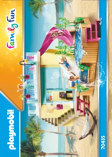 Οδηγίες συναρμολόγησης Playmobil 70435 - Μπανγκαλόου με πισίνα (1)