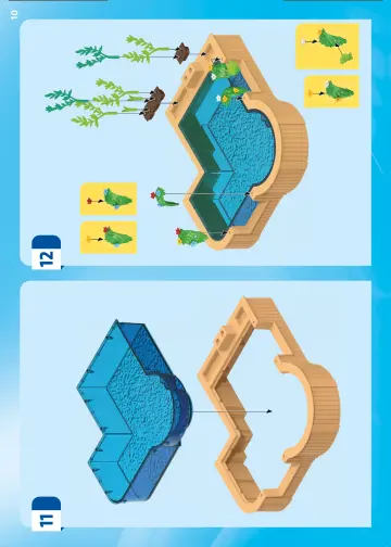 Οδηγίες συναρμολόγησης Playmobil 70435 - Μπανγκαλόου με πισίνα (10)