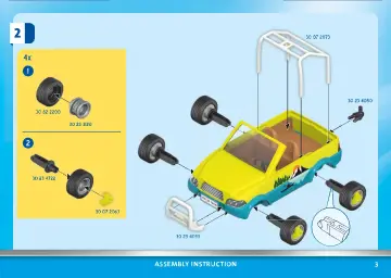 Οδηγίες συναρμολόγησης Playmobil 70436 - Αυτοκίνητο με ανοιχτή οροφή και κανό (3)