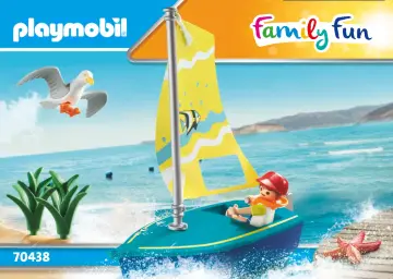 Οδηγίες συναρμολόγησης Playmobil 70438 - Βαρκάκι ιστιοπλοΐας (1)