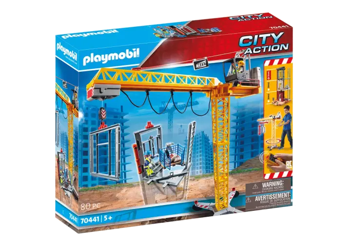 Playmobil 70441 - Radiostyrd byggkran med byggdel - BOX