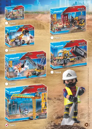 Οδηγίες συναρμολόγησης Playmobil 70441 - Ανυψωτικός γερανός βαρέως τύπου με τηλεχειριστήριο και σκαλωσιές (16)