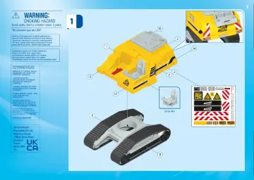 Building instructions Playmobil 70442 - Cable Excavator with Building Section (2)