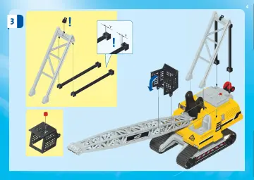 Notices de montage Playmobil 70442 - Dragline avec mur de construction (4)