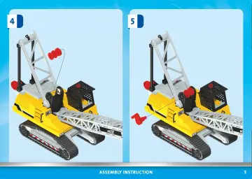 Building instructions Playmobil 70442 - Cable Excavator with Building Section (5)