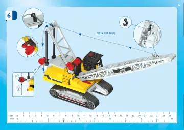 Building instructions Playmobil 70442 - Cable Excavator with Building Section (6)