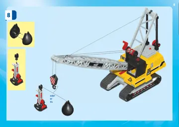 Notices de montage Playmobil 70442 - Dragline avec mur de construction (8)