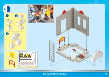 Building instructions Playmobil 70442 - Cable Excavator with Building Section (11)