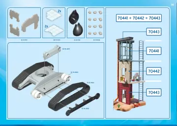 Notices de montage Playmobil 70442 - Dragline avec mur de construction (14)