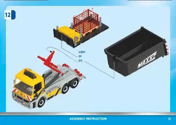 Bauanleitungen Playmobil 70444 - LKW mit Wechselaufbau (11)