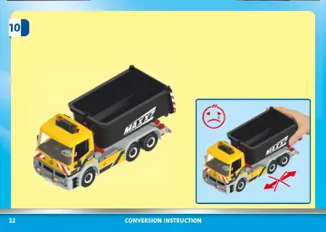 Bouwplannen Playmobil 70444 - Vrachtwagen met wissellaadbak (22)