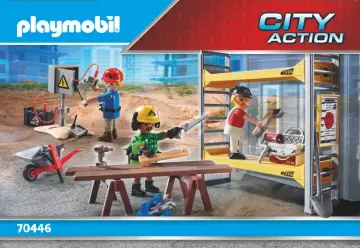 Bauanleitungen Playmobil 70446 - Baugerüst mit Handwerkern (1)