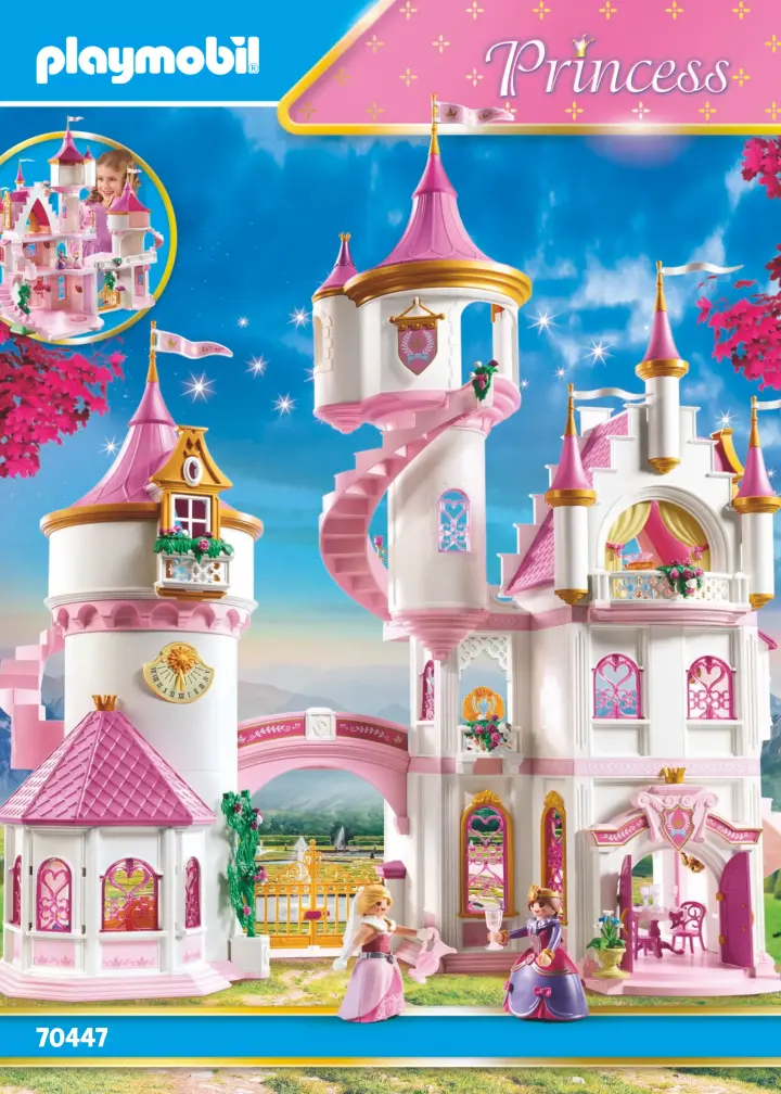Bouwplannen Playmobil 70447 - Groot Prinsessenkasteel (1)