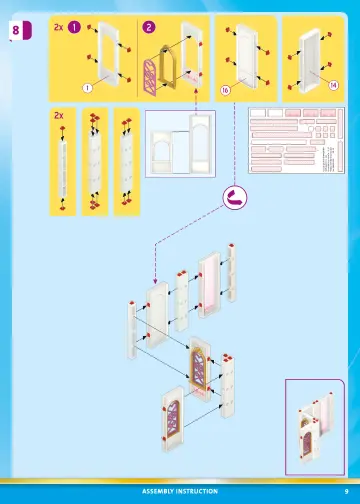 Manuales de instrucciones Playmobil 70447 - Gran Castillo de Princesas (9)