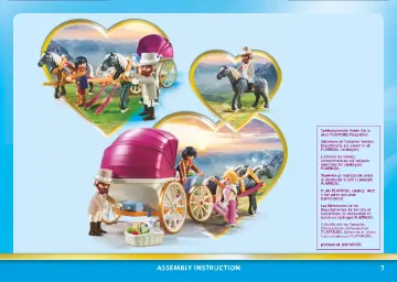 Notices de montage Playmobil 70449 - Calèche et couple royal (7)