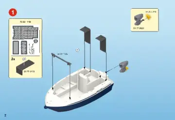 Manuales de instrucciones Playmobil 70463 - Guardacostas y Ladrón en moto de agua (2)