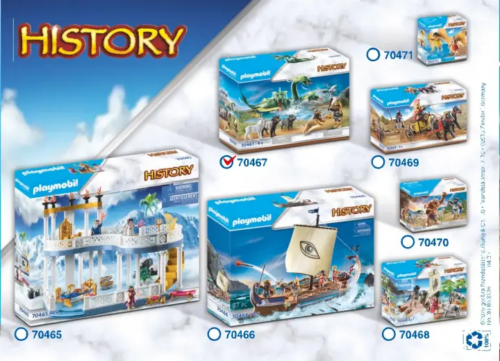 Playmobil History Set 70468 Ulysse et Circé Ulysse mythologie grecque