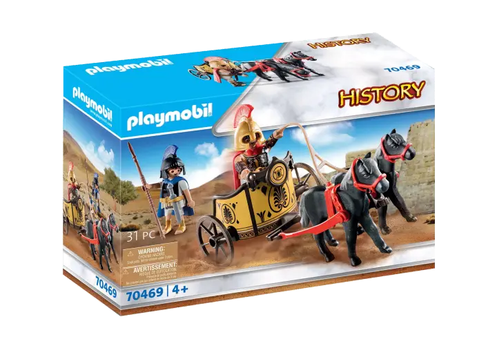 Playmobil 70469 - Aquiles numa carruagem com Patroclus - BOX