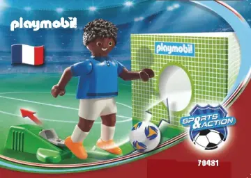 Manual de instruções Playmobil 70481 - Jugador de Futebol - França B (1)