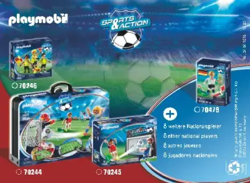 Manual de instruções Playmobil 70481 - Jugador de Futebol - França B (6)