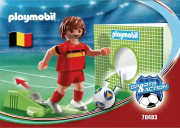 Bouwplannen Playmobil 70483 - Voetbalspeler België (1)