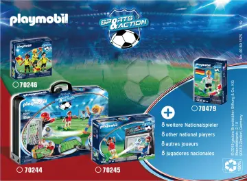 Manual de instruções Playmobil 70487 - Jugador de Futebol - Holanda (6)