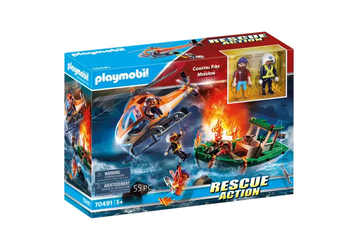 Playmobil 70491 - Επιχείρηση Πυροσβεστικής - Διάσωση στη θάλασσα - BOX